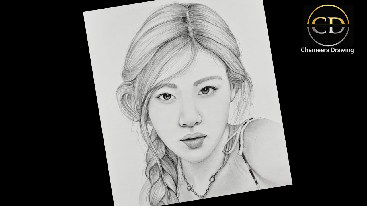 How to draw a BLACK PINK 