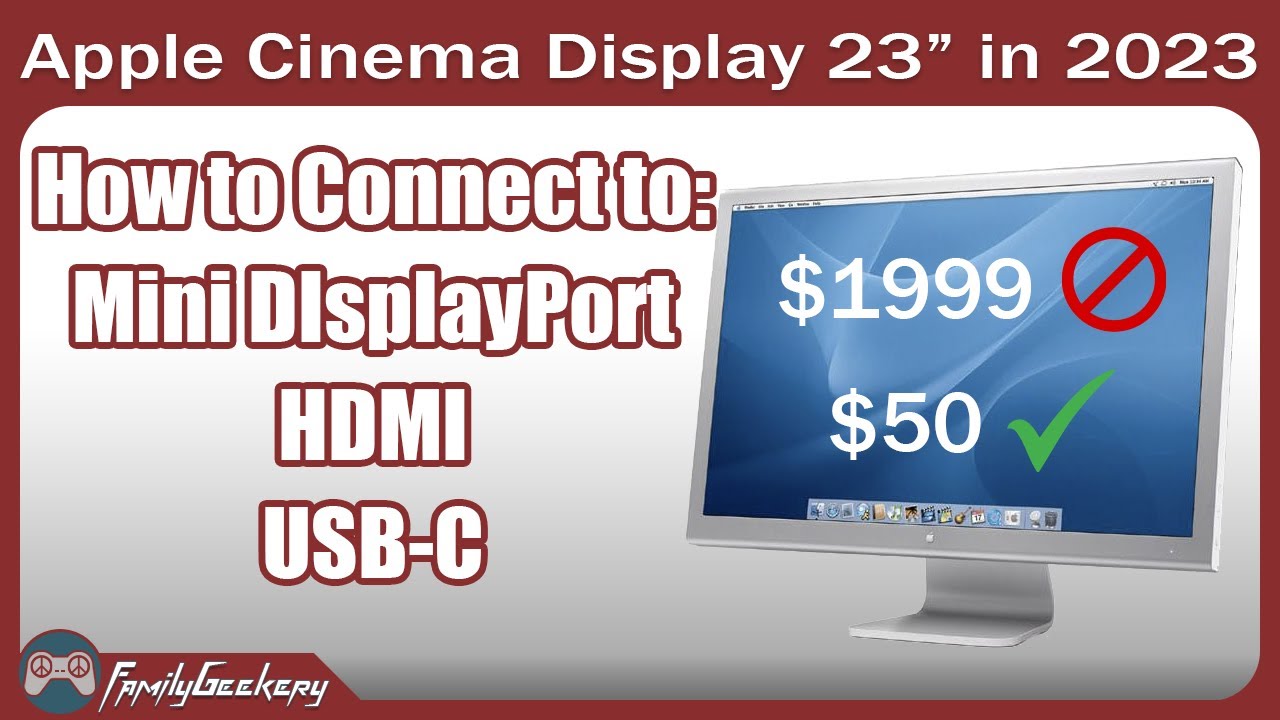 I Bought a $2000 Monitor for $50! - Apple Cinema Display 23