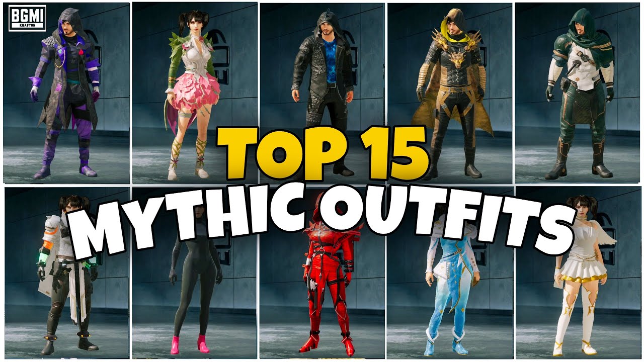 Top 10 Mythic Outfits in BGMI & PUBG Mobile 🔥 | Best Mythic Set Ranking Ever