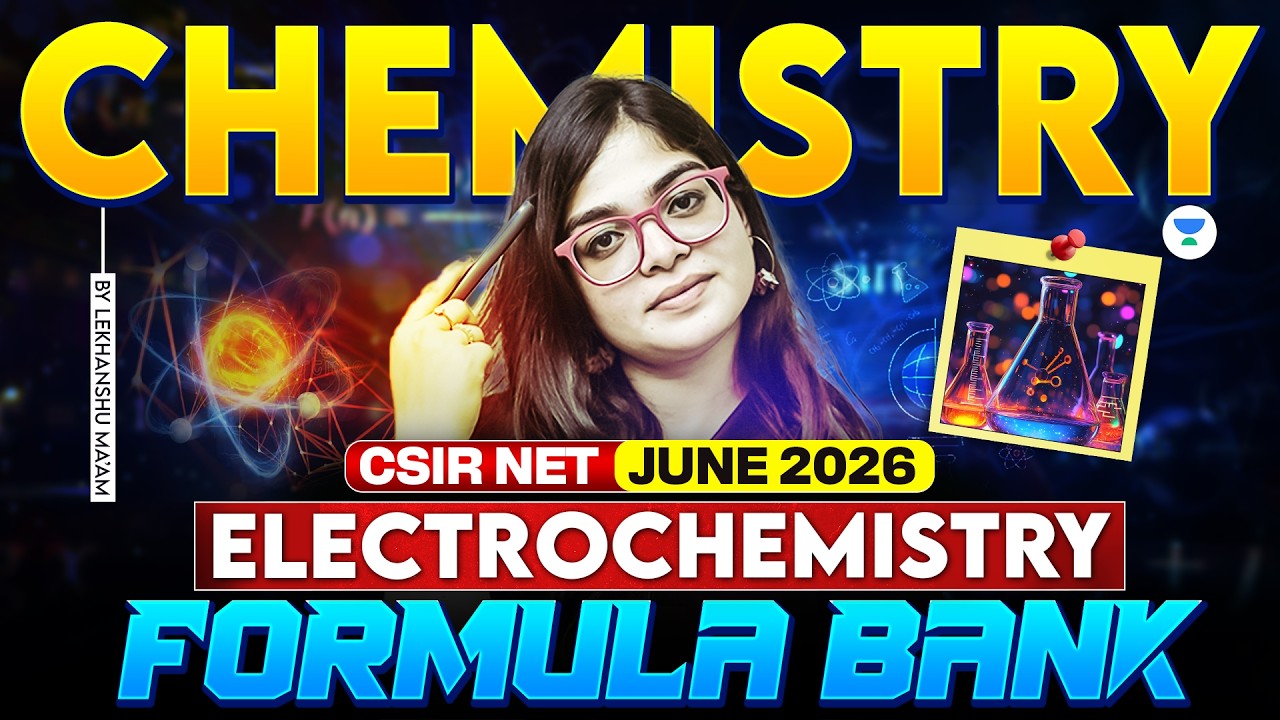 Electrochemistry CSIR NET Formula Bank | CSIR NET Chemistry June 2026 | Lekhanshu Singh