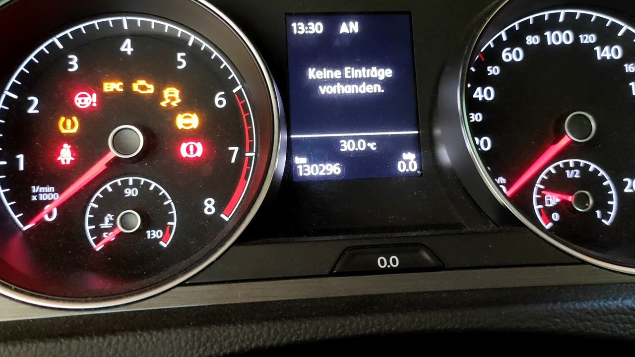 Service Anzeige zur&uuml;ckstellen VW Golf 7/ reset Inspektion (deutsch)