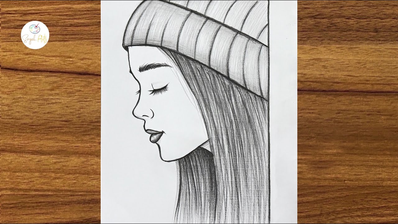 Easy girl drawing || How to draw a beautiful girl || Easy Pencil Sketch for Beginners