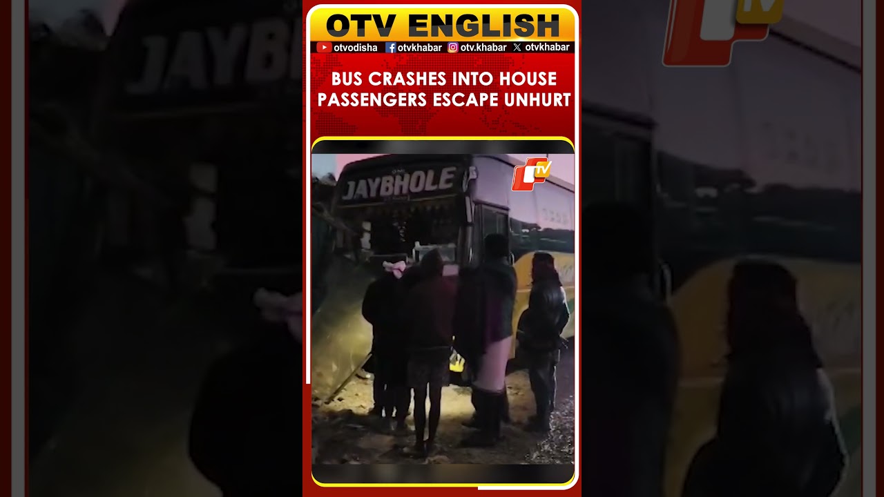 Bus Crashes Into House On NH-57 In Boudh, Over 30 Passengers Escape Unhurt | Odisha