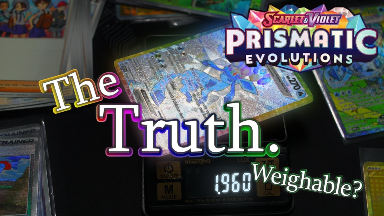 CAN YOU WEIGH PRISMATIC EVOLUTIONS PACK HITS? The truth about pokemon's new set.