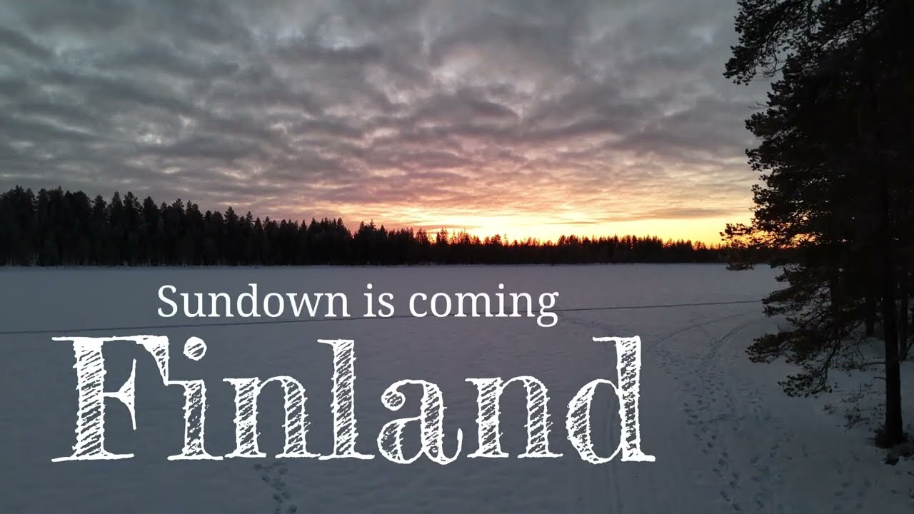 Sundown of Ruka (Finland) 4k