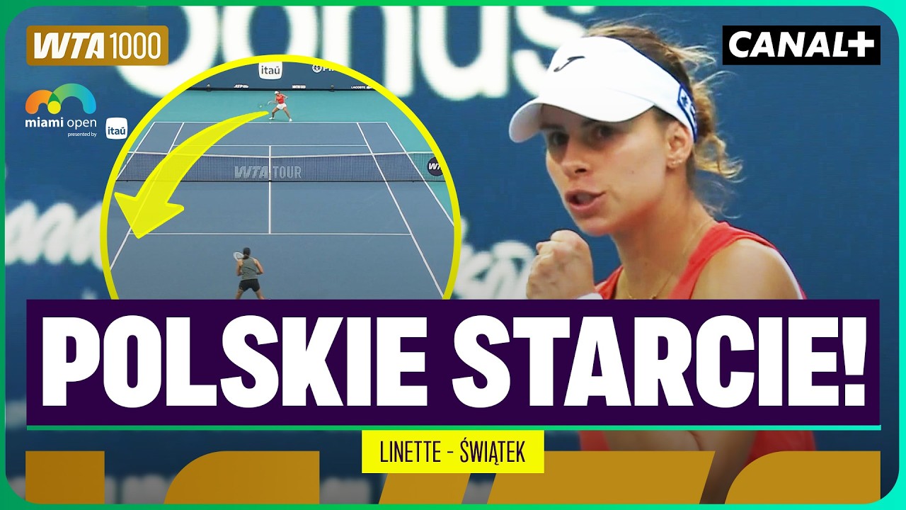 SZOK NA FLORYDZIE! LINETTE ZASKAKUJE ŚWIĄTEK! LINETTE - ŚWIĄTEK, SKRÓT MECZU