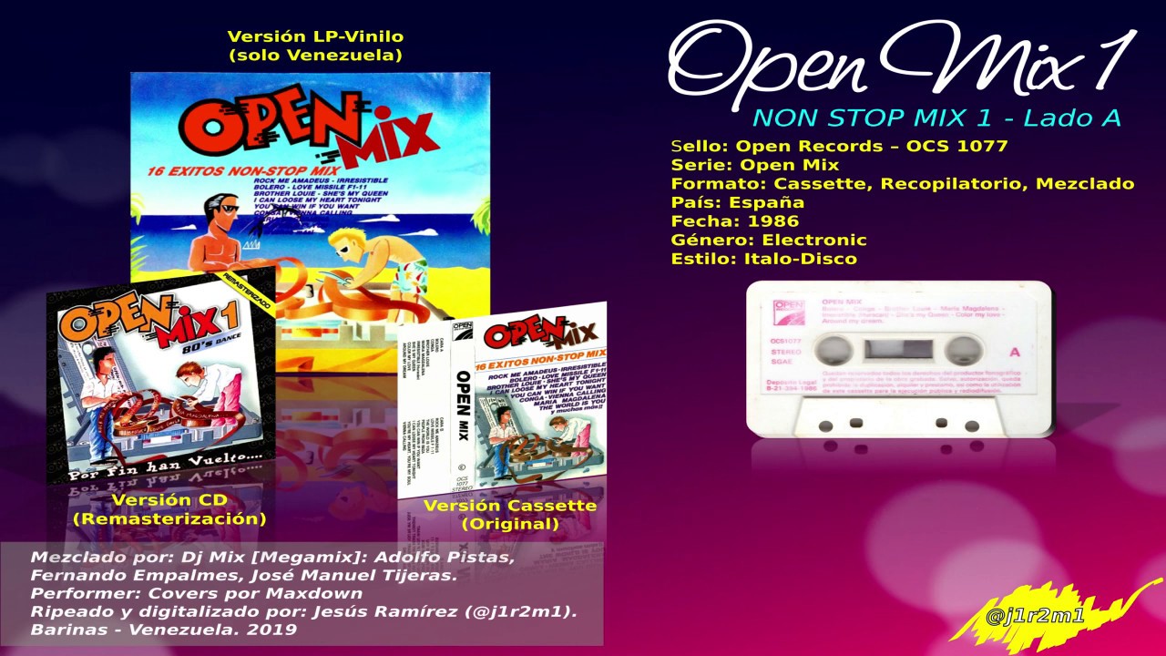 Open Mix 01 - Non Stop Mix 1, Cara A (1986)
