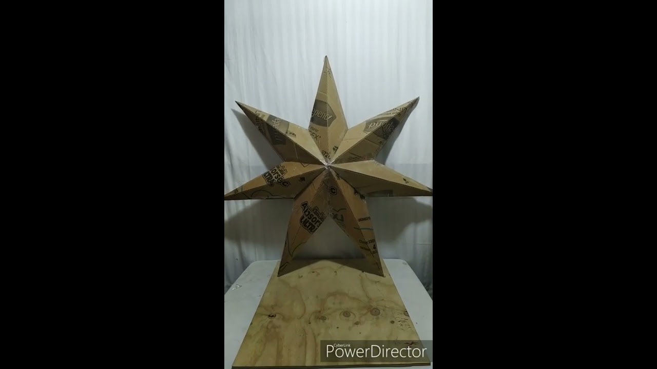 Estrella tridimensional de 7 picos