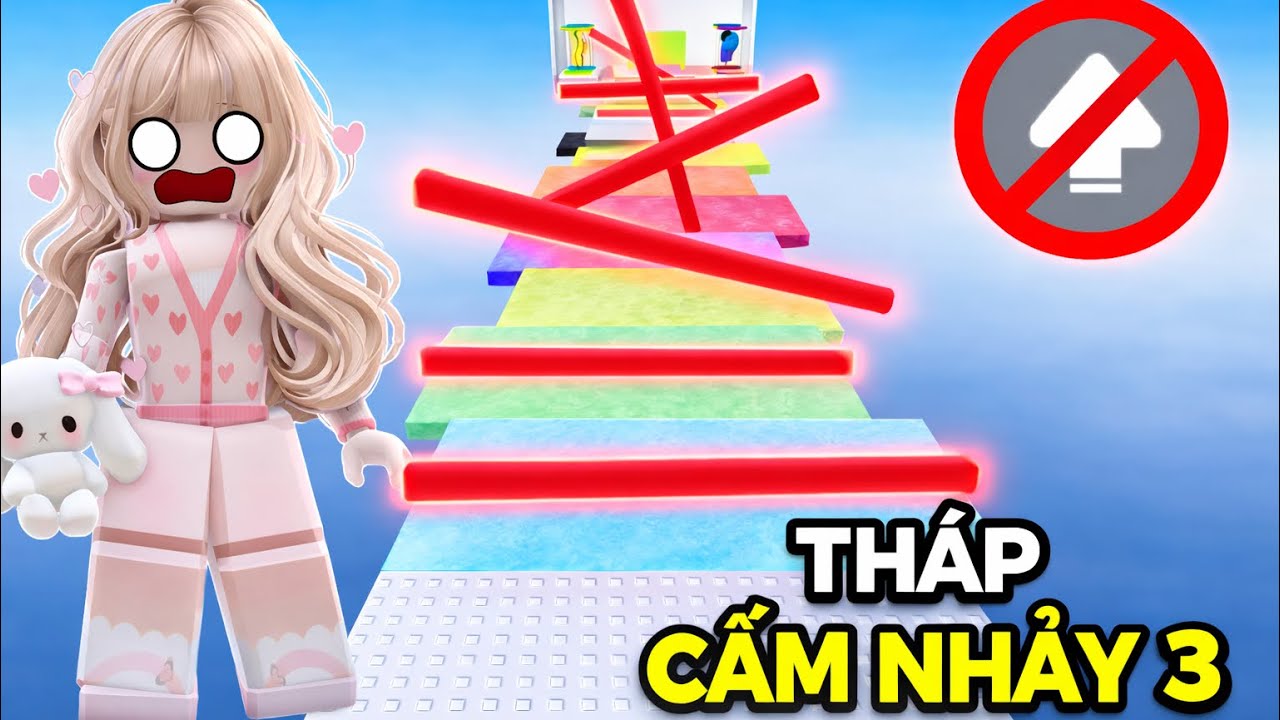 Bunny Thử Thách Leo Tháp CẤM DÙNG NÚT NHẢY 3 Siêu Khó 😱😵‍💫 Thử Thách Slap Tower No Jump 