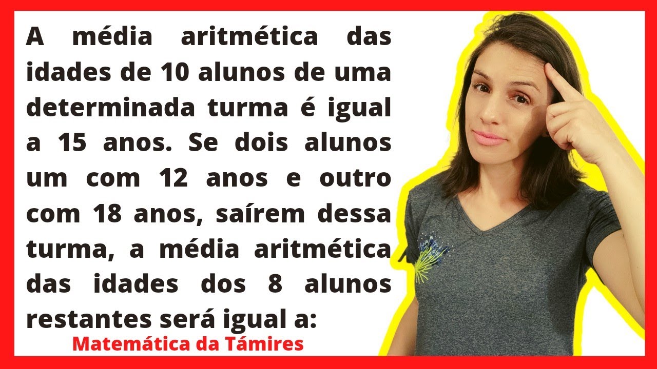 💢 MÉDIA ARITMÉTICA - Você consegue resolver?  @matematicadatamires
