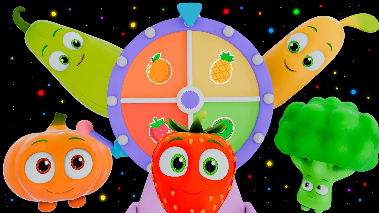 🍓🍊🍍 Funky Fruits Baby Sensory | The Colorful Juice Song + More | Fun Animation & Upbeat Music
