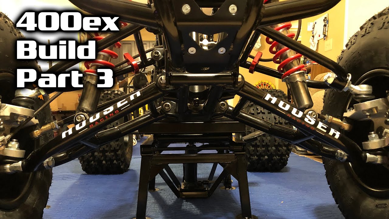 Honda 400ex Build Assembly - Part 3 - A-Arm, Ball Joint, Spindle, Tie Rod, Brake Caliper, Hub, Wheel