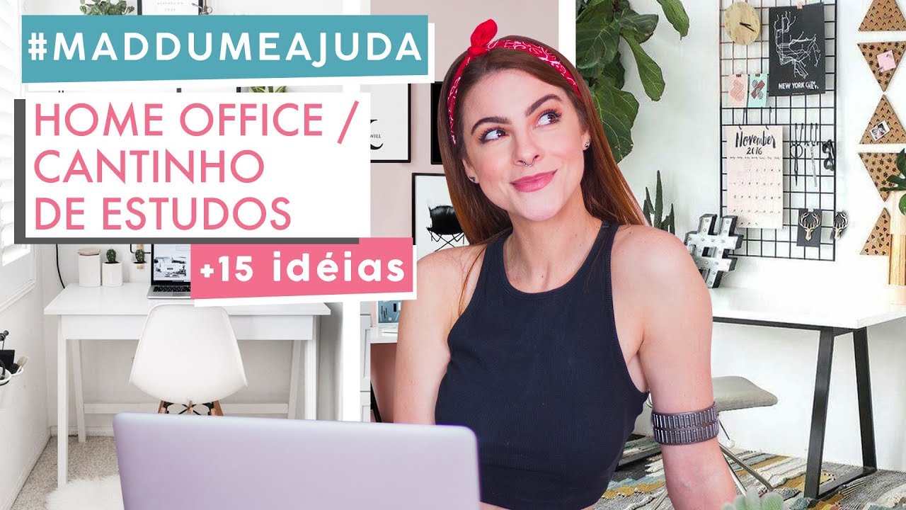 Dicas Home Office / escrivaninha / penteadeira #Maddumeajuda Decor