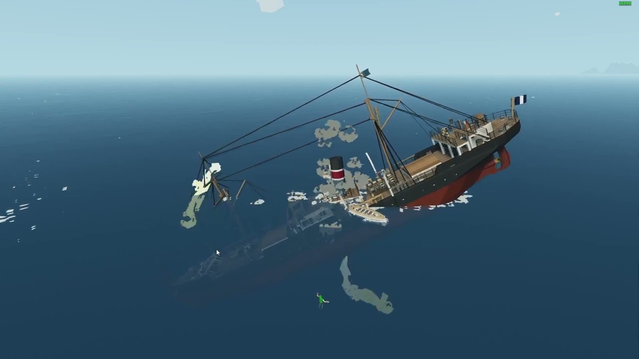 stormworks sinking SS Forfjord (1898)