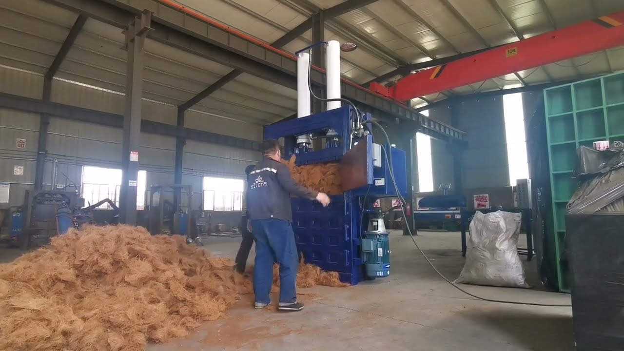 100kg Vertical sisal fiber baling machine