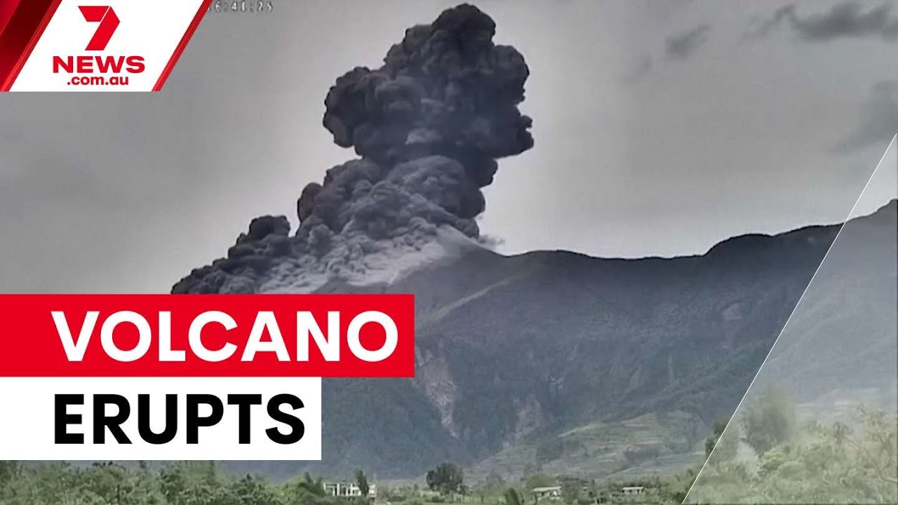 Mount Kanlaon volcano erupts in the Philippines | 7NEWS