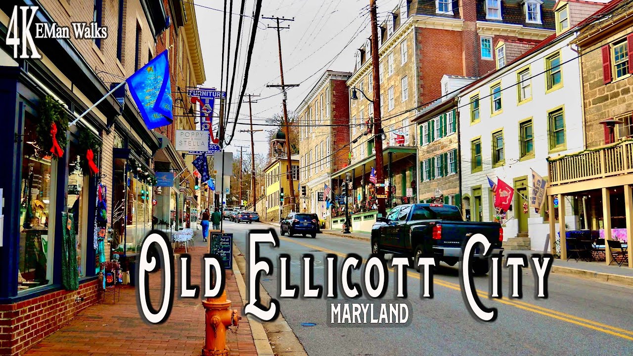 Old Ellicott City Walk 4K - Best Historic Town in MD!?