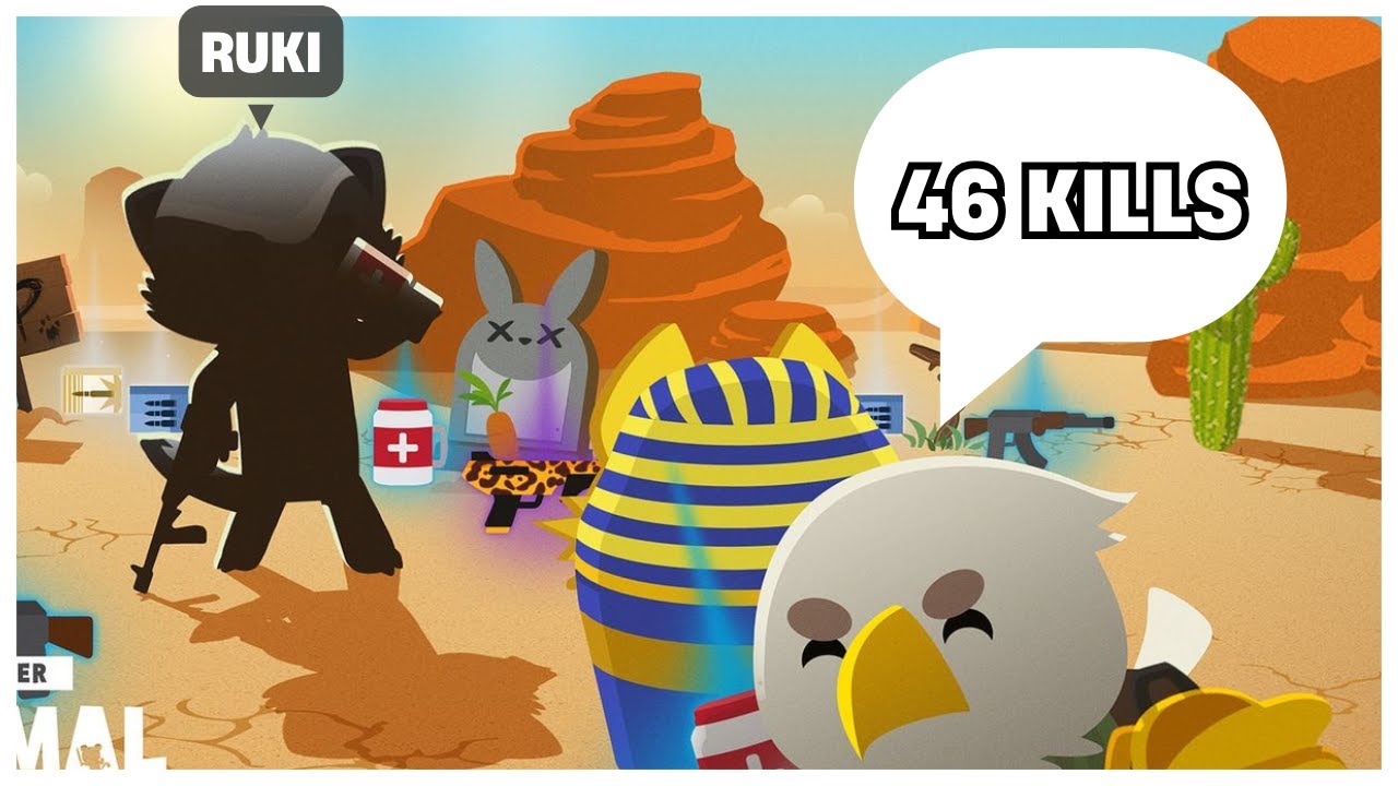 WORLD RECORD in SUPER ANIMAL ROYALE ? 46 KILLS in SOLO SQUADS