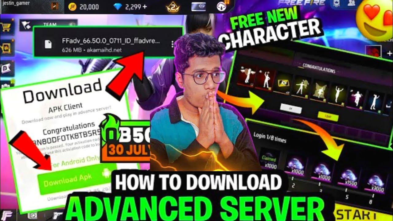 How To Download Advance Server Free Fire | Ob51 Advance Server Download Link | Malayalam Video