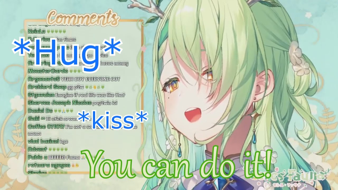 Fauna hugs and kiss her Saplings and helps them be motivated