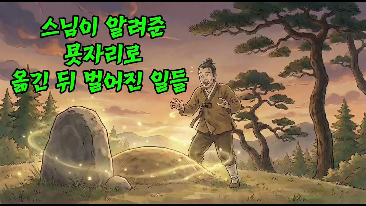 스님이 알려준 묫자리로 옮긴 뒤 벌어진 일들 | 야담,민담,전설,설화,옛날이야기,오디오북