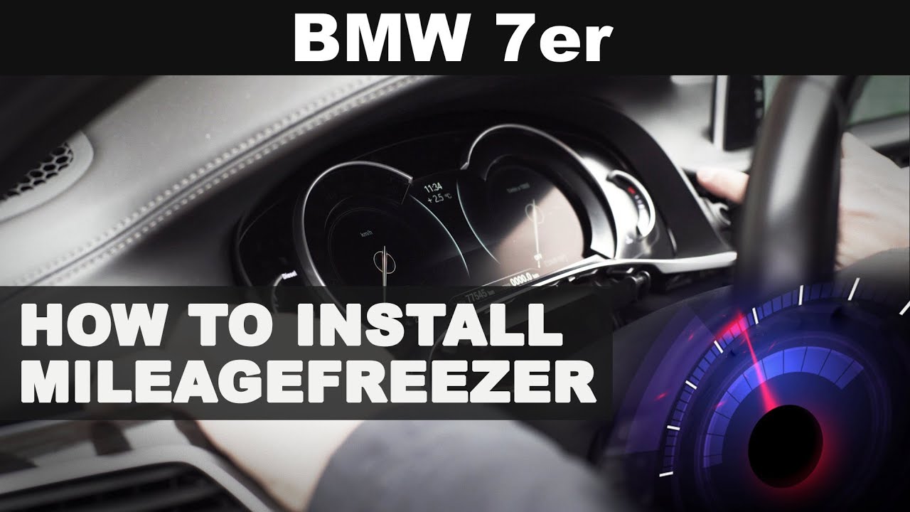 How to install a Mileagestopper on a BMW SERIES 7 2019