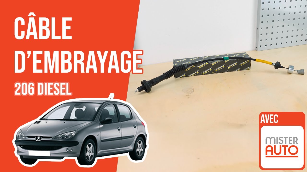 Changer le Câble d'Embrayage Peugeot 206 1.4 HDI 🚗