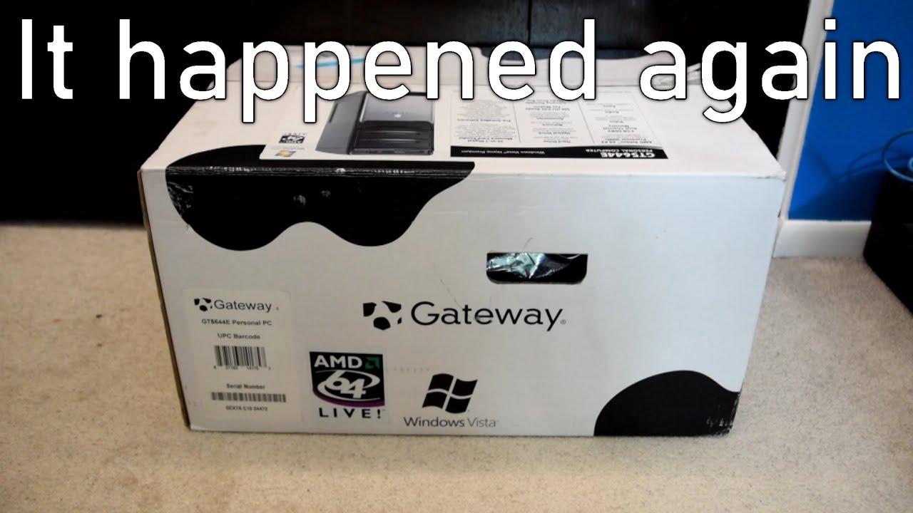 Unboxing a BRAND NEW Windows Vista Gateway PC