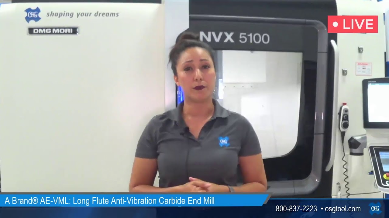 One Shot Wall Finishing with the A Brand® AE-VML: Long Flute End Mill