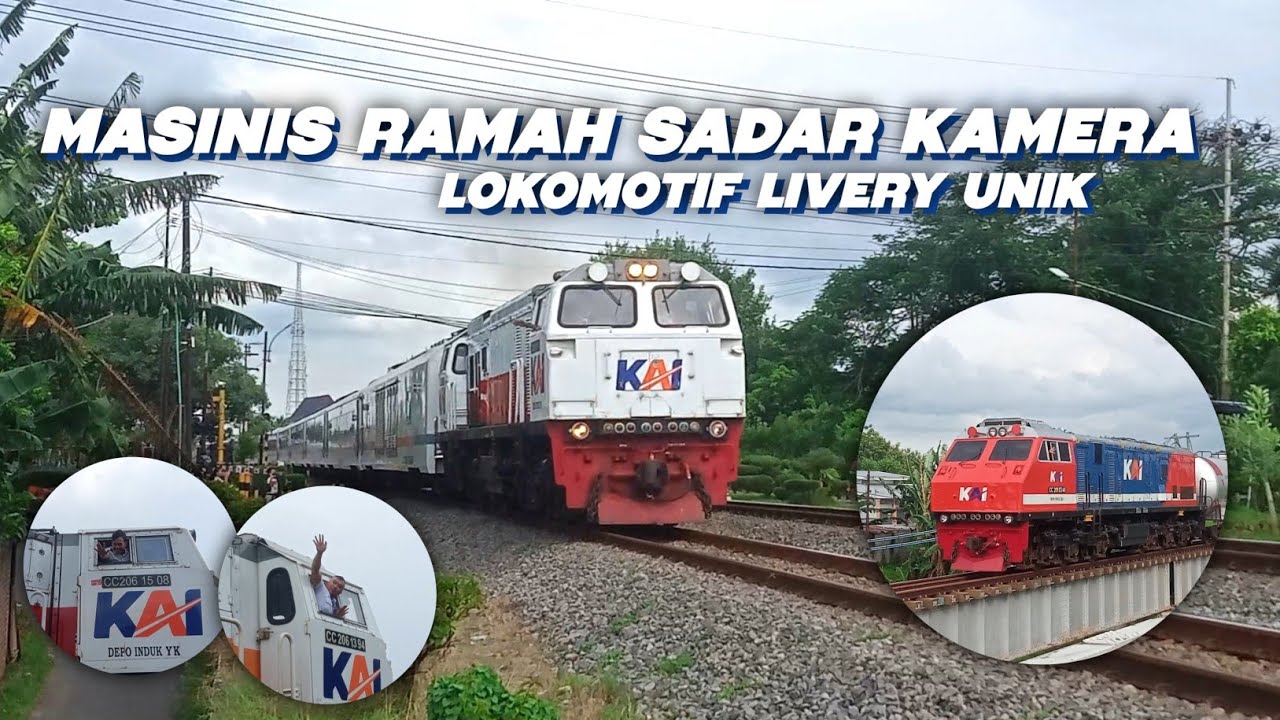SAPAAN MASINIS SADAR KAMERA | LOKOMOTIF CC 206 LIVERY DIVRE & CC 201 LIVERY RNB AERODINAMIS 