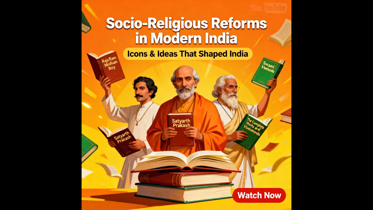 🔥Socio-Religious Reforms of Modern India| SSC 2025 | RAILWAY EXAMS| #ssccgl2025  #railwayexams2025