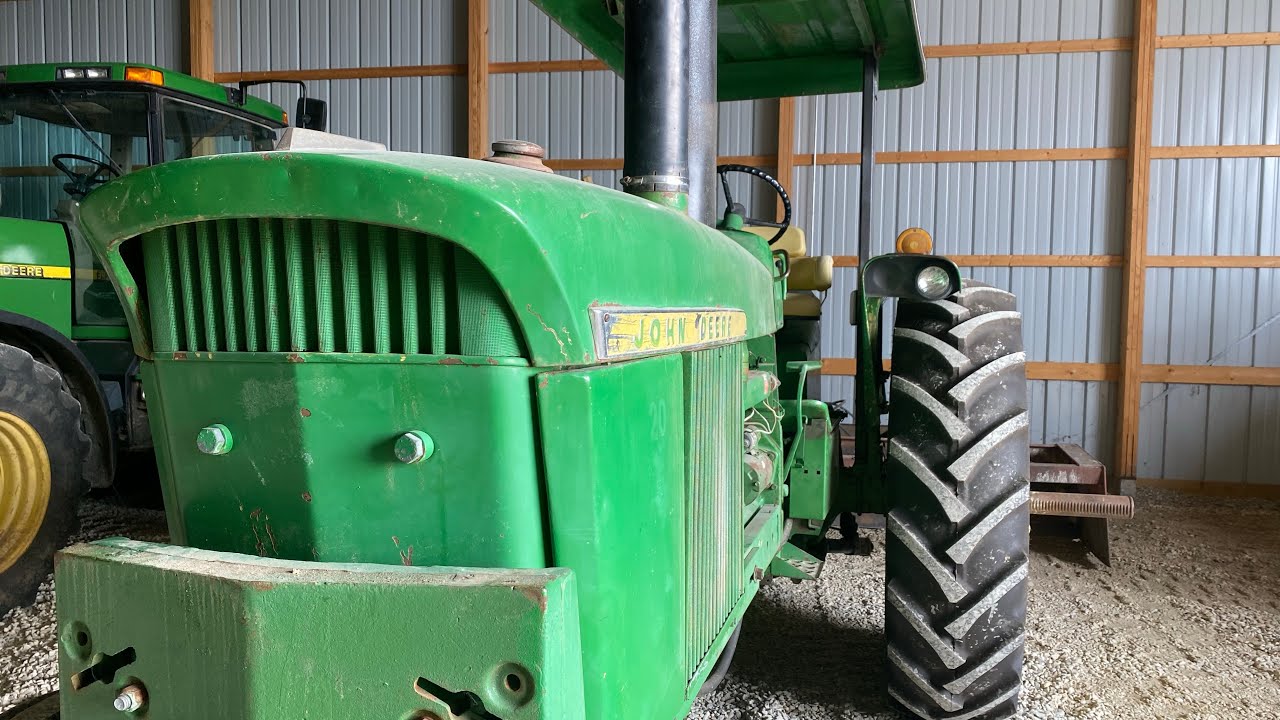 The John Deere 4320 is full of fuel in a BAD way