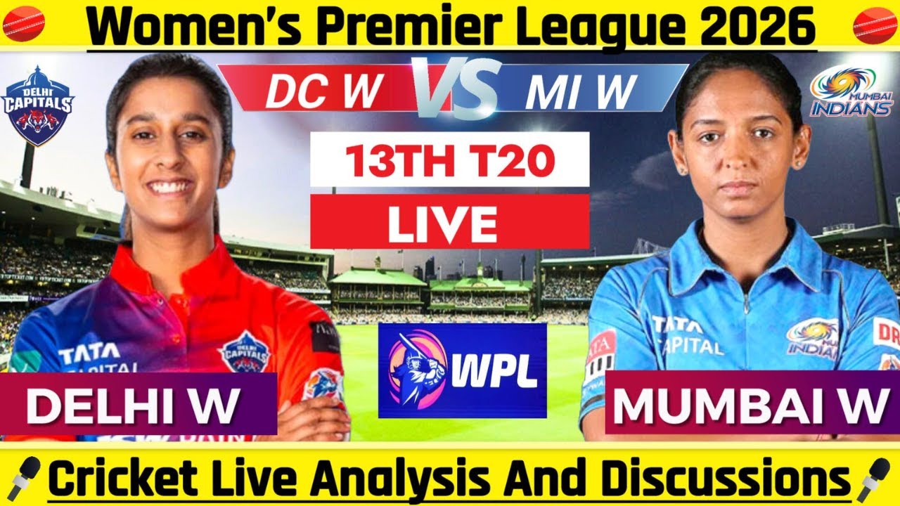 Delhi Capitals vs Mumbai Indians Women LIVE | WPL Live 2026 | DC W vs MI W Live Score