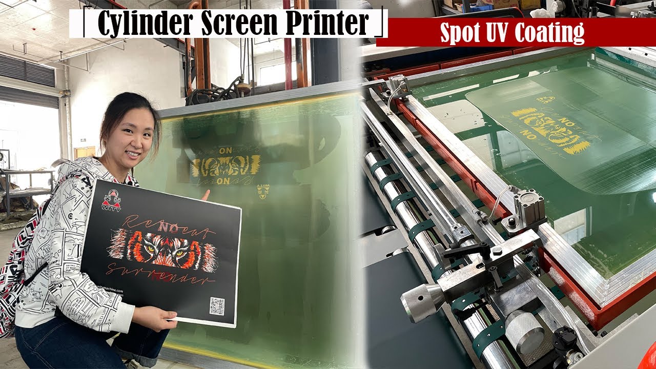 Cylinder Screen Printing Machine for Spot UV Coating