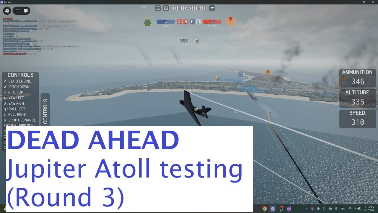 Roblox DEAD AHEAD - Jupiter Atoll testing Round 3