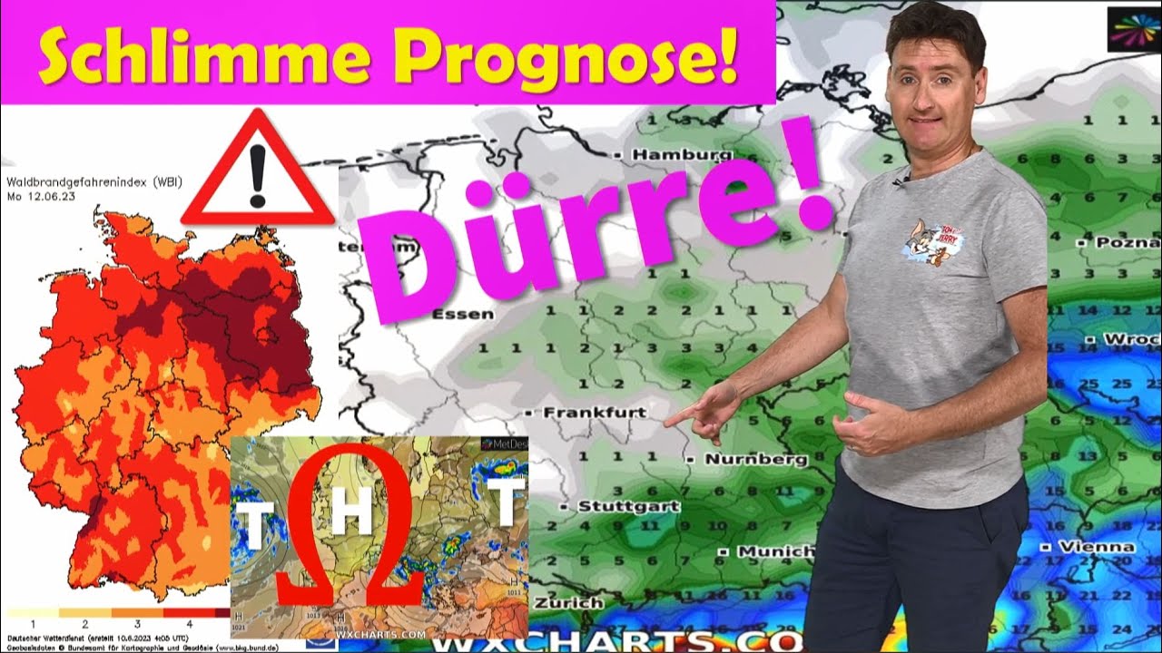 Wie im Jahrhundertsommer 2003: Die gef&uuml;rchtete OMEGA-Wetterlage kommt! D&uuml;rresommer wahrscheinlich!