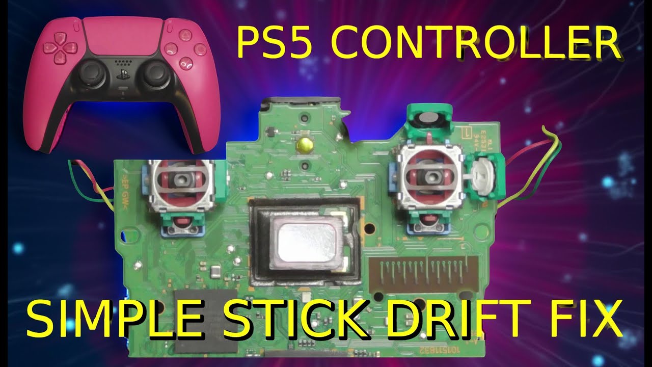Pink PS5 Dual Sense Controller.  Easy Stick drift fix.  No soldering required.