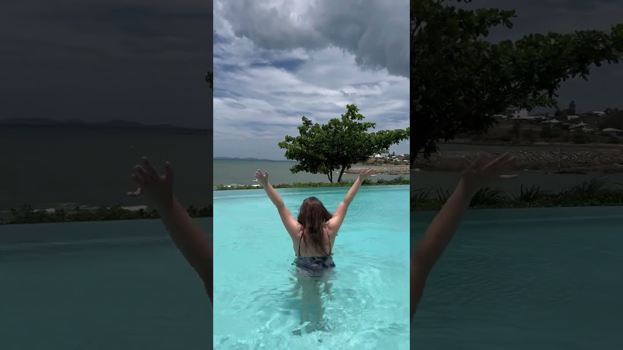 Yeppoon Lagoon is the perfect road trip stop! Swim in an infinity pool looking out to the reef!!