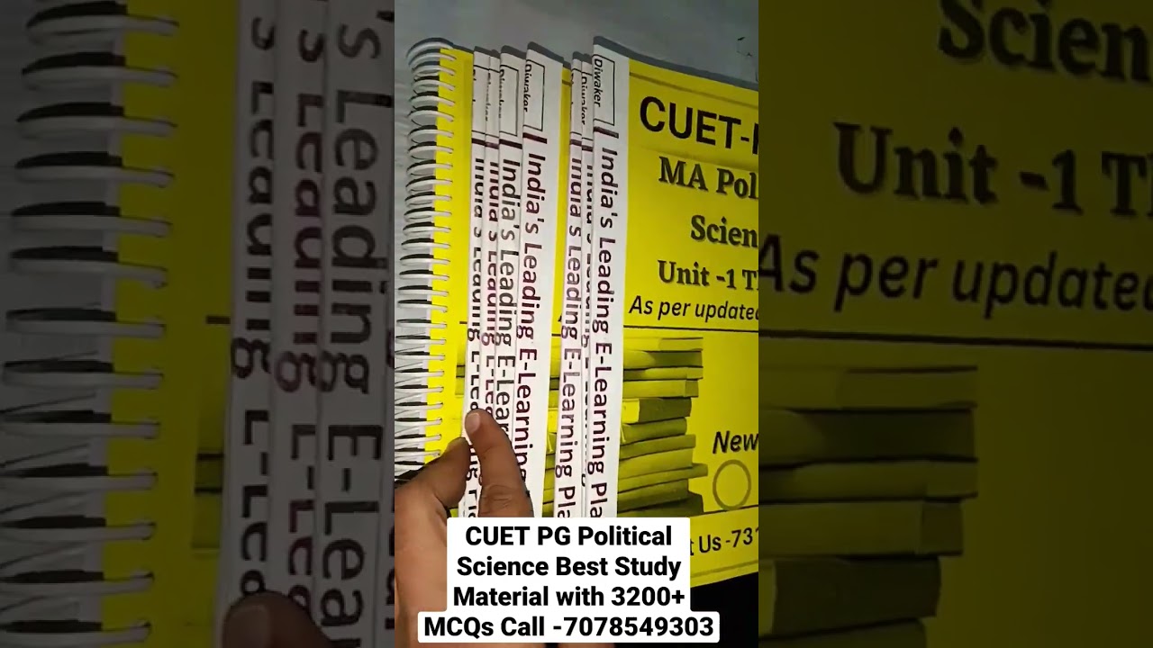 CUET PG Political Science (HUQP18) Best Study Material with 3200+ MCQs (Call-7078549303, 7310762592)