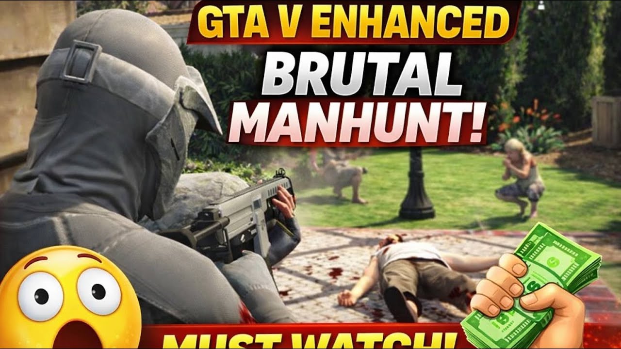 GTA 5 Enhanced Brutal Manhunt 💀 | Must Watch