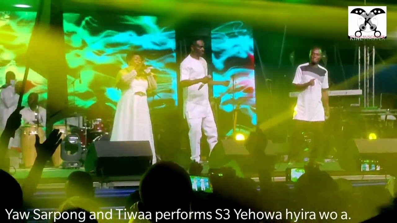 yaw sarpong and tiwaa performs s3 yehowa hyira wo a.