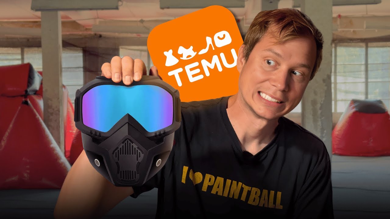 Kipróbáltam a LEGOLCSÓBB paintball maszkot TEMU-ról?!