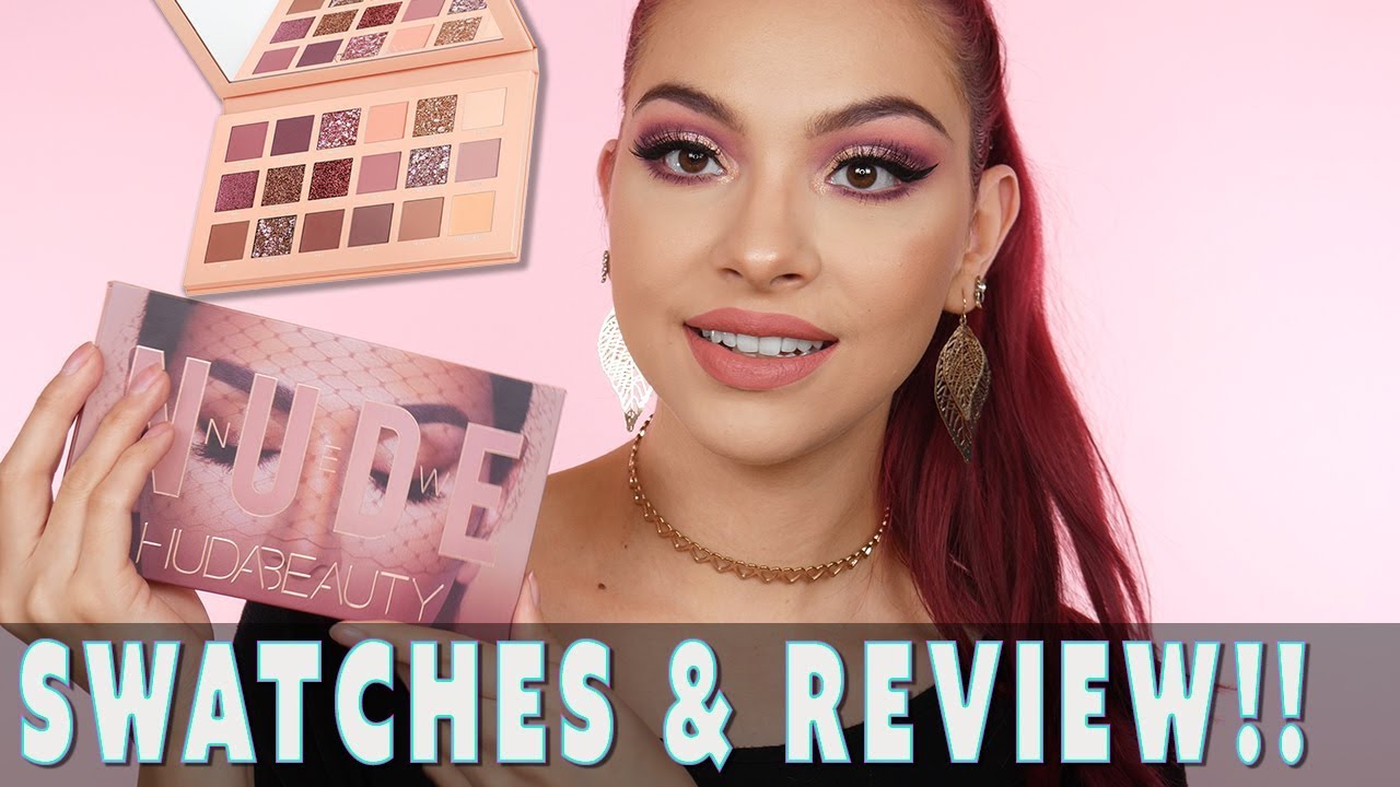 Huda Beauty The New Nude Eyeshadow Palette Swatches & Review