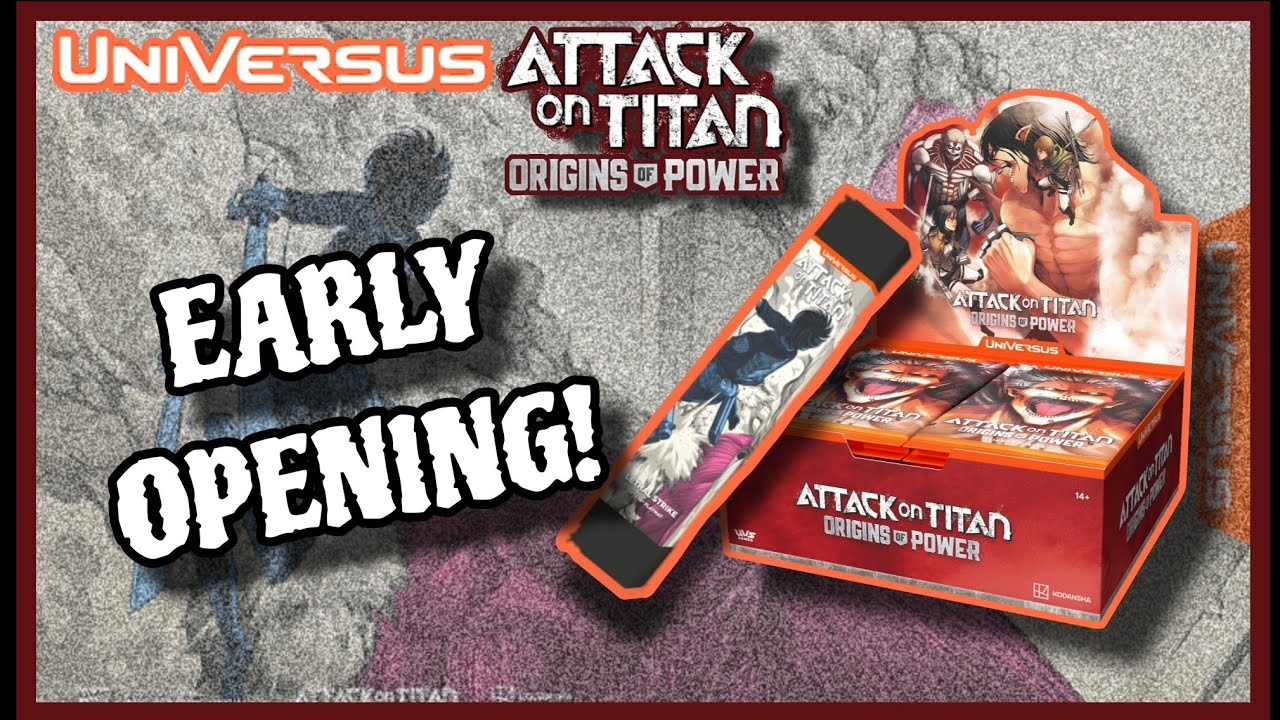 UniVersus Attack on Titan Origins of Power EARLY Booster Box OPENING!