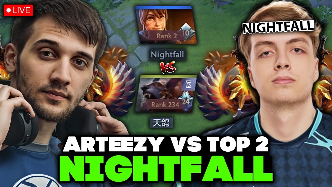 ARTEEZY TRYHARD на URSA CARRY против TOP 2 RANK NIGHTFALL в HIGH MMR