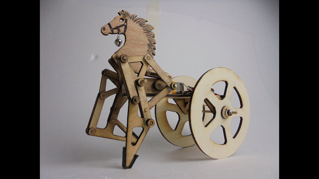 Como hacer un caballito robot basado en los trabajos de Theo Jansen, planos gratis. RamosElectroDron
