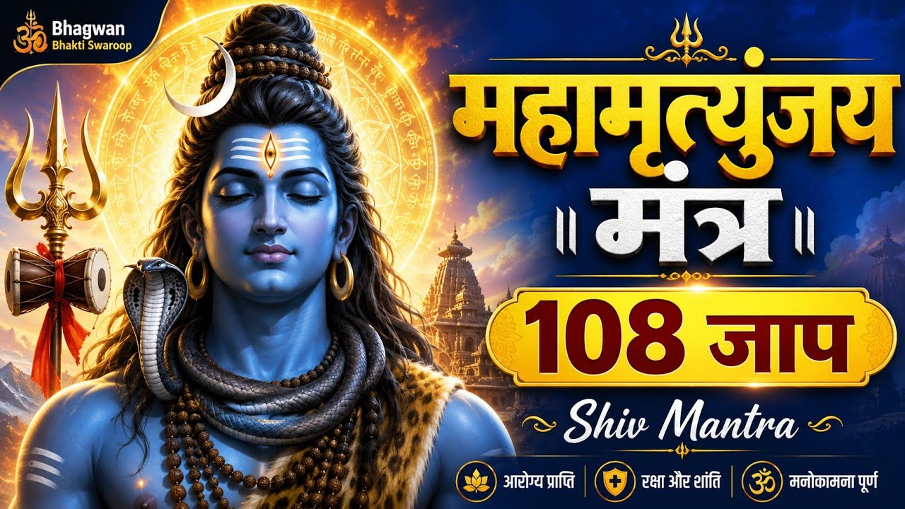 Mahamrityunjay Mantra 108 Times| महामृत्युंजय मंत्र जाप | Powerful Shiva Healing,Protection Mantra🕉️