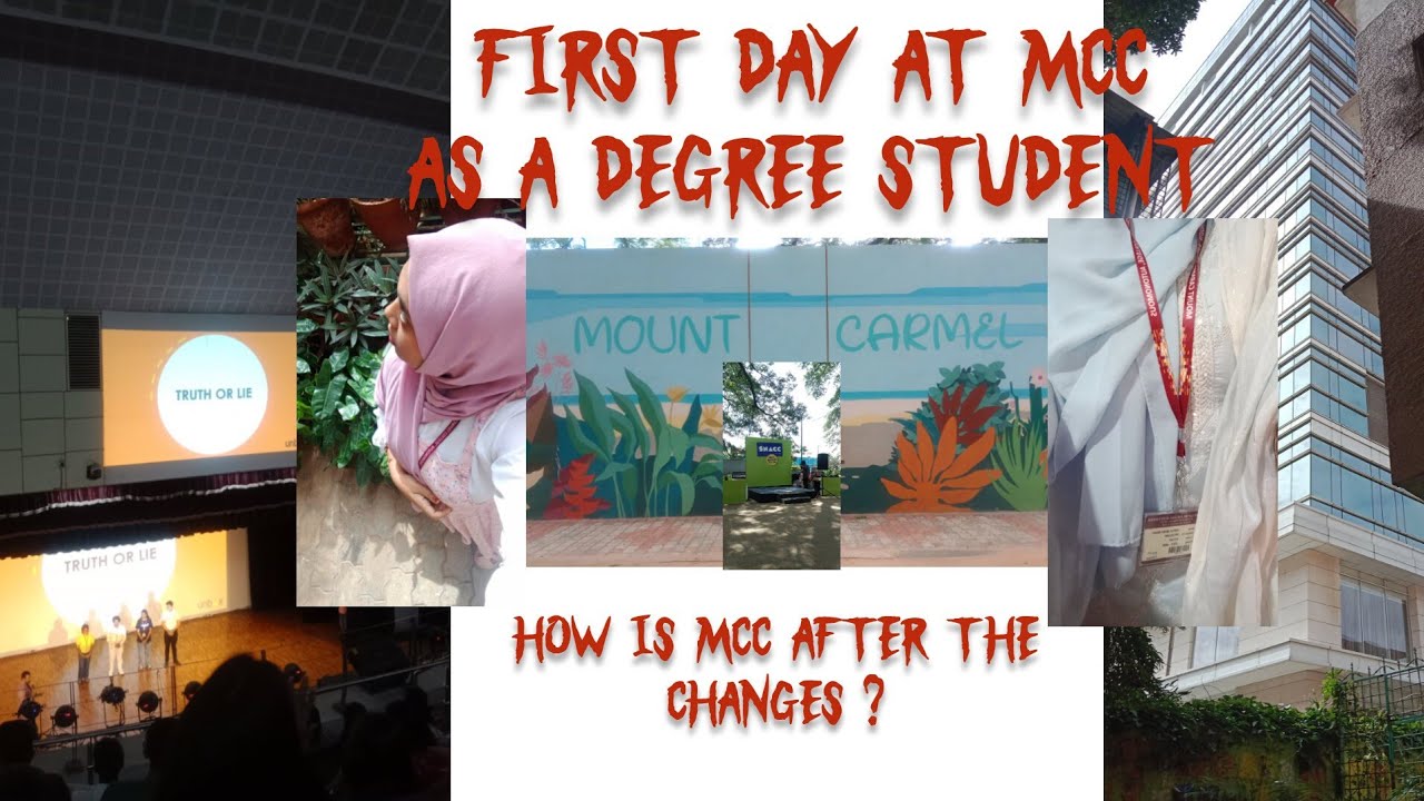 My first day at MOUNT Carmel college as a degree student ! 🎓😊 | How's mcc and the hype? 