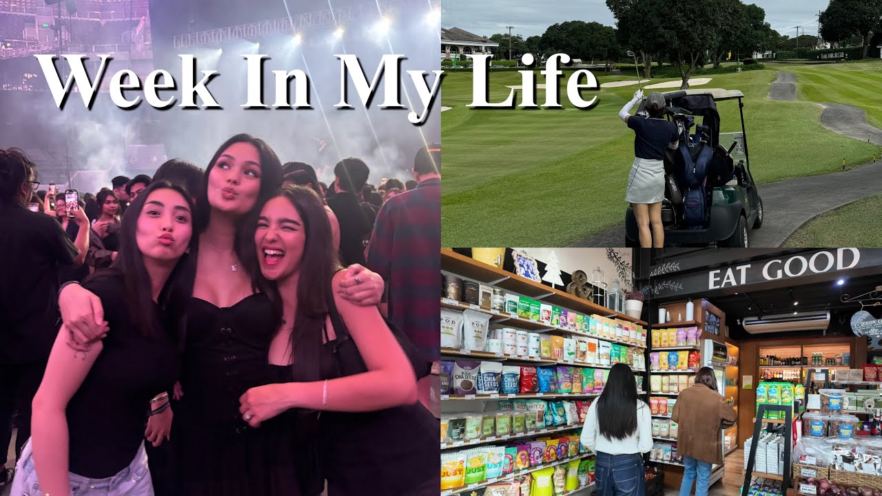 WEEK IN MY LIFE | cas concert, golf + grocery run