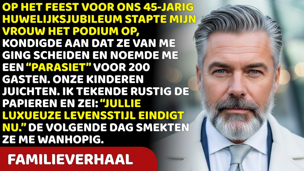 Mijn Vrouw Kondigde De Scheiding Aan Op Ons 45-Jarig Jubileum — De Kinderen Juichten